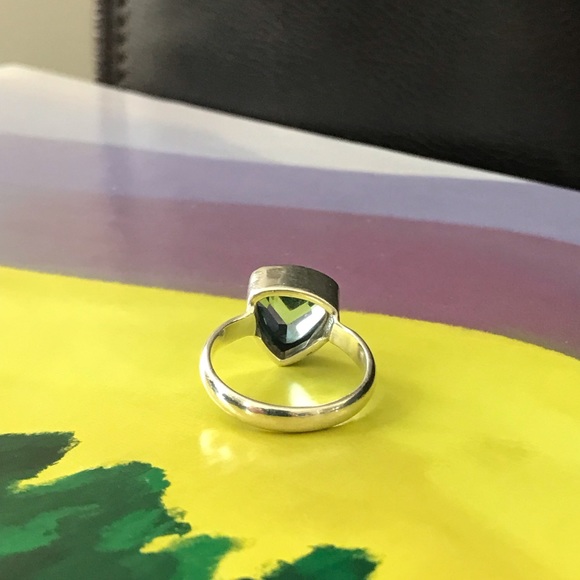 Sterling Silver Blue Topaz Ring - Picture 7 of 9